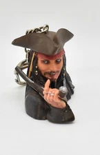 Pirates Of The Caribbean Captain Jack Sparrow Keychain 2.25" Basic Fun 2006