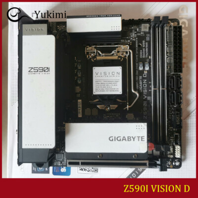 FOR GIGABYTE Z590I VISION D DDR4*2 64GB LGA1200 DP Mini-ITX Motherboard Test OK