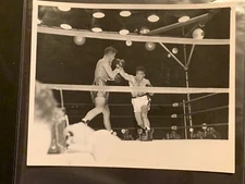 Rare 1948 Marcel Cerdan, Tony Zale Original Type 1 Boxing Photo Mint