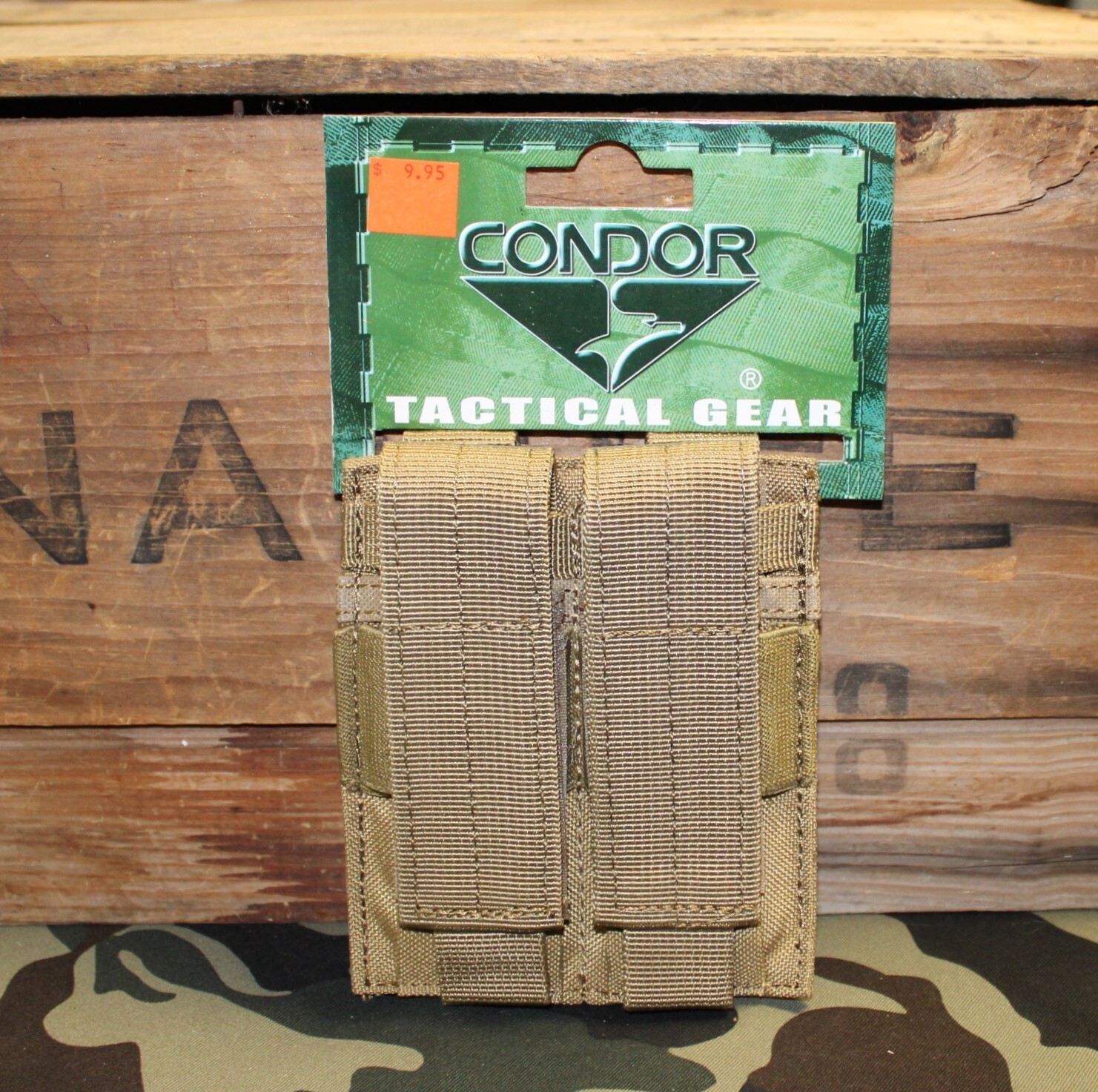 Condor Tactical MA23-003 Double Mag Pouch in Flat Dark Earth-image