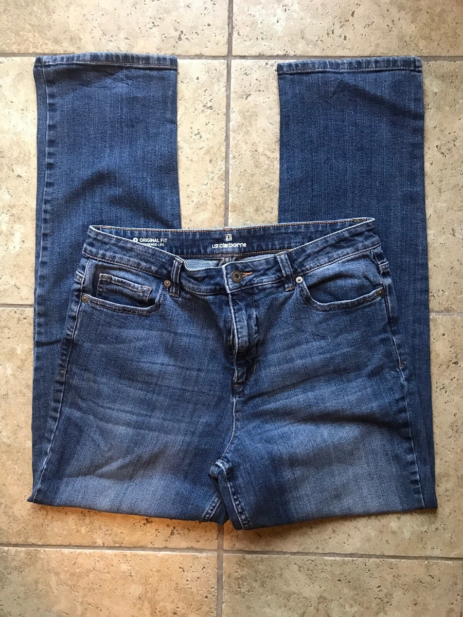 liz claiborne original fit tapered leg jeans