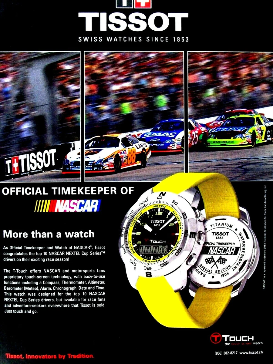 2007 NASCAR TISSOT SWISS Watch Original Regional Print Ad 8.5 x 11