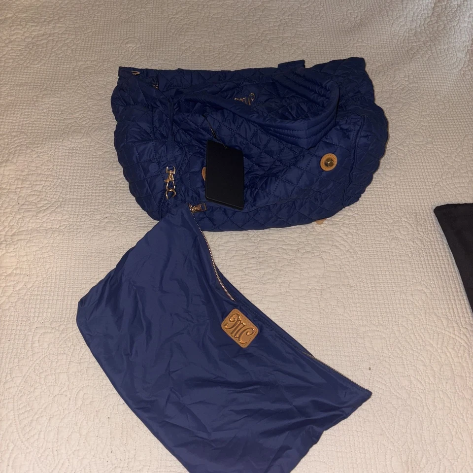 Bolso Minky Couture azul marino todo  Foto 3 de 4