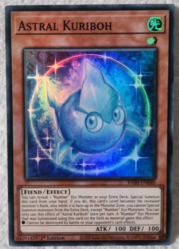 Astral Kuriboh RA04-EN040 Quarter Century Stampede 1st Edition Super Rare NM