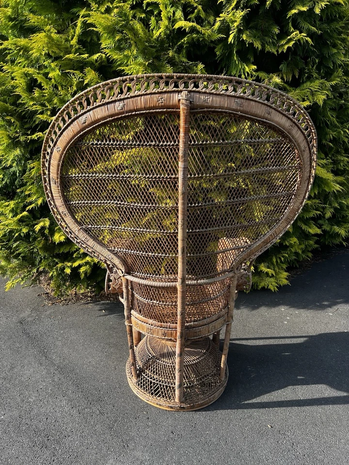 Rattansessel Pfauenthron, Flechtwerk, natur - Bild 4 von 4