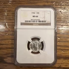 1942 Mercury Dime MS66