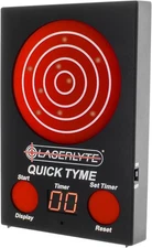 LaserLyte Quick Tyme Laser Trainer Target with Point of 6.50", Black / Red 