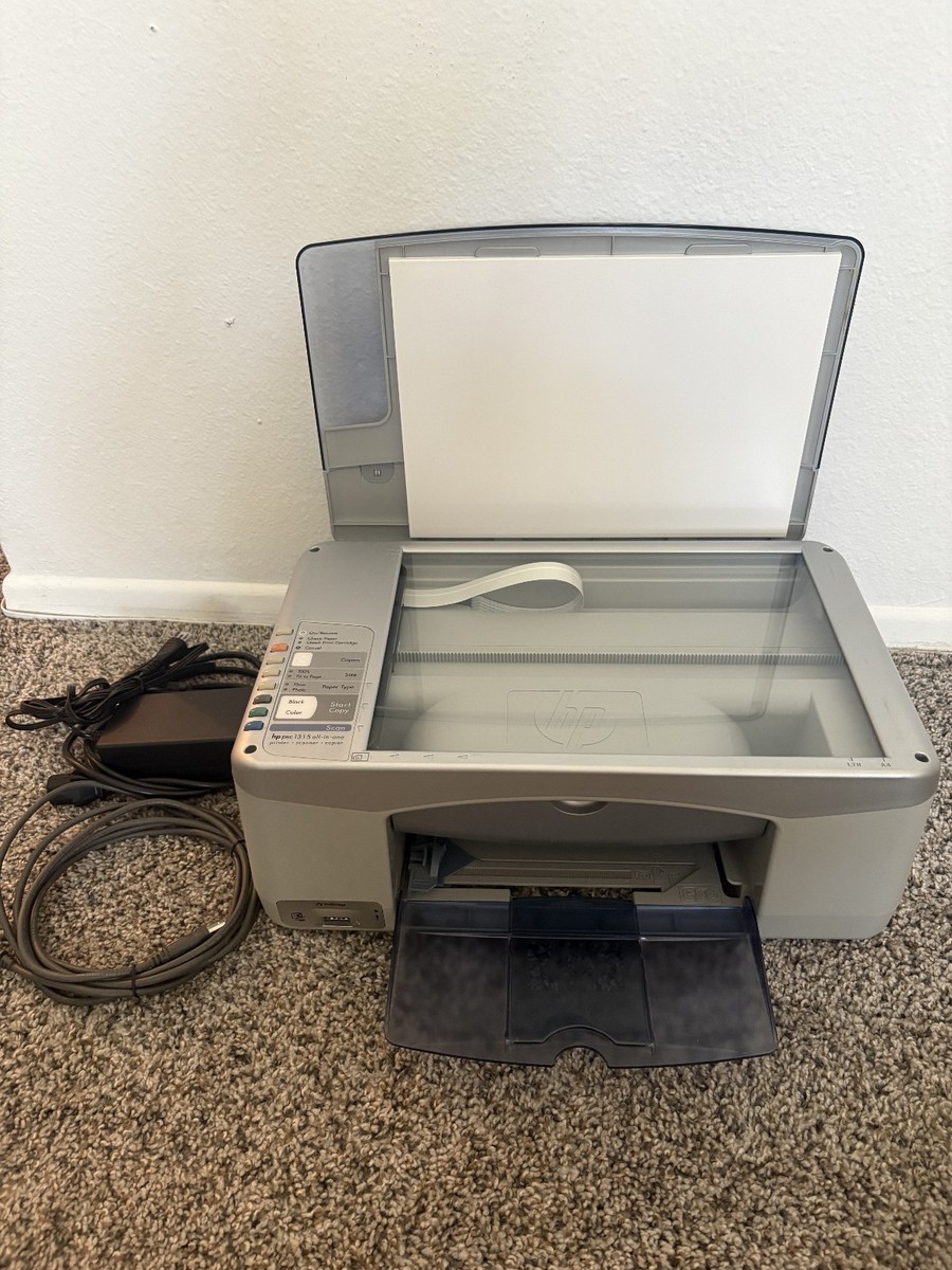 HP PSC 1315 All-In-One Printer Scanner Copier - Check Paper Light