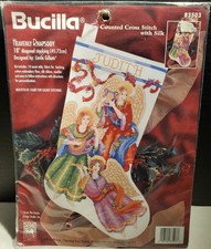 Bucilla 18" Heavenly Rhapsody Stocking Counted Cross Stitch Kit 83503 New