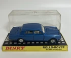 Vintage Dinky Toys 158 Rolls-Royce Sliver Shadow Blue In Original Display Case