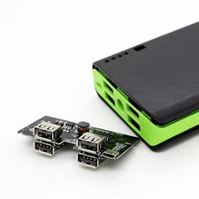 4 USB Ports 2A Power Bank Case Kit 6x18650 Battery Fast Quick Charger DIY Set a