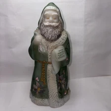 Vintage FENTON 1999 BEJEWELED SANTA CHRISTMAS LIMITED EDITION #723 J Powell