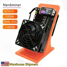 Electronics 6TH/s 100W ASIC Miner SHA-256 Low Noise Home  Solo Crypto Mining Rig