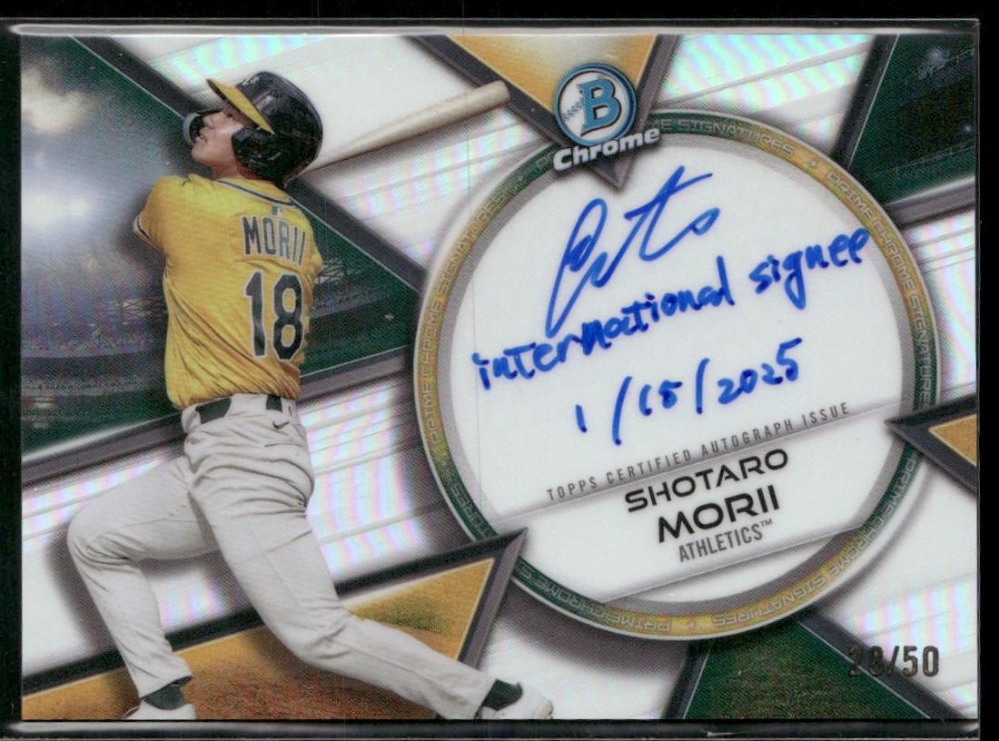 2025 Bowman Chrome Shotaro Morii Prime Choice Signatures /50 #PCS-SM