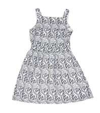 Ann Taylor Loft NEW Floral Print Sleeveless Cutout Back Dress White Black Sz 4