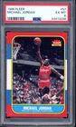 1986 Fleer #8 Michael Jordan Rookie PSA 6 Vintage HOF RC Basketball Card (3298)