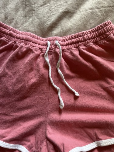 Aeropostal Tomboy Retro Damenshorts pink/weiß gestreift Größe Small - Bild 2 von 4