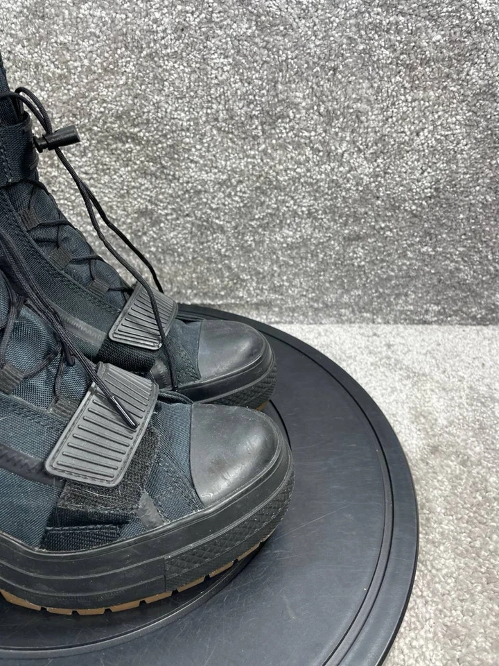 Женские сапоги Converse размер 8 Chuck Taylor All Star GR82 экстравысокие черные вельветовые - Изображение 2 из 4