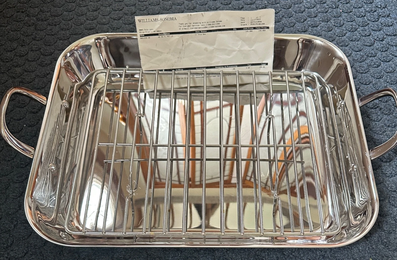 Williams-Sonoma Stainless Steel Roasting Pan with Roaster Rack