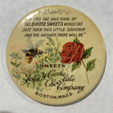 John W. Crooks Chocolate Company, Promotional Pocket Mirror