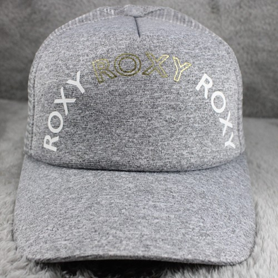 #ad ROXY Quiksilver Hat Foam Snap Back Soul Trucker Cap Gray Surf Skate Snowboard $17.56