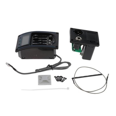 1pc Akustikgitarre Pickup Equalizer EQ Piezo Pickup Active Complete Kit