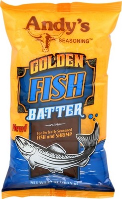 Andys Golden Fish Batter with Crispy Texture, 10 oz