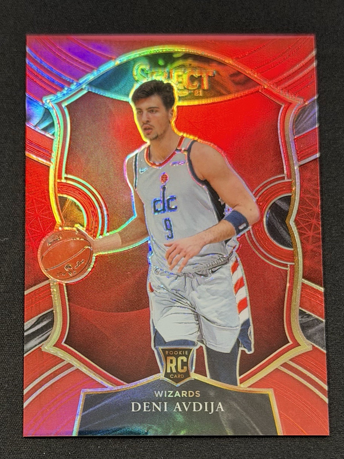 2020-21 Panini Select - Concourse Deni Avdija #69 Red Prizm /199 (RC)