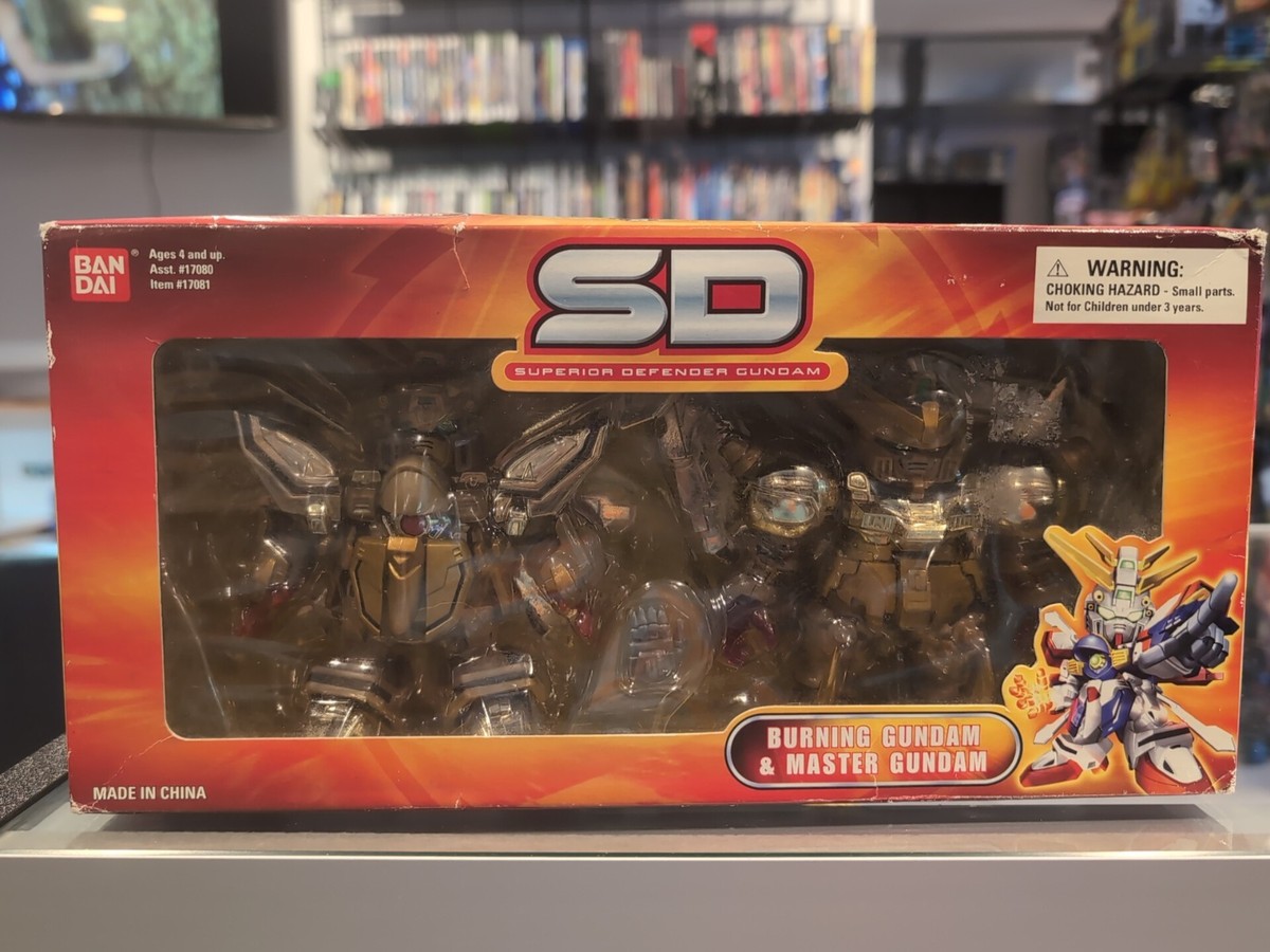Burning Gundam & Master Gundam (Action Defender Set) Gold SD