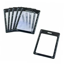 6 Credit Card Size 3X Magnifiers, Each Magnifier for Reading has 3X Fresnel 