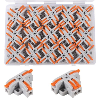 #ad #ad 30Pcs T Tap Wire Connector Compact DIY Quick Connect Push in Splitter 30pcs $16.52