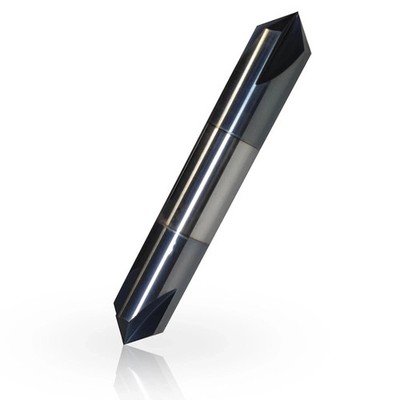 1/2'' 90 Degree 4 Flute Solid Carbide Chamfer Mill - Double End - AlTiN Coated