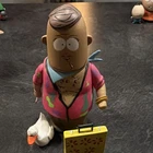 Cartoon Figure Animation Collectible with goose & Suitcase Accessories