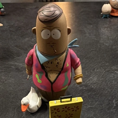 Cartoon Figure Animation Collectible with goose & Suitcase Accessories