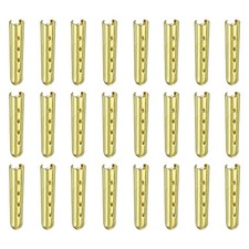 24Pcs 23mm Open Mouth Shoelace Tips Caps, Golden