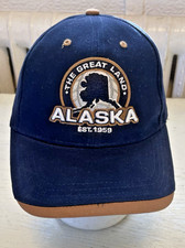 Alaska 'The Great Land' est 1959 Hat Baseball Cap Black One Size Arctic Circle