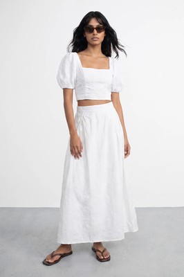 Warehouse White Top Womens Daywear Tops