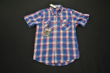 NWT Dixxon Flannel Company Glory Plaid Shirt Men's S Check Blue Red 101225SS
