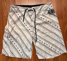 O'Neill Board Shorts Geometric AOP Embroidered Logo Mens 34 10" Swim Trunks