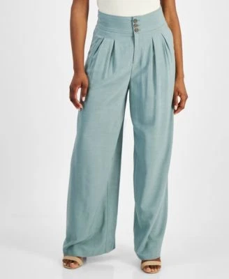 Bar III Petite High Rise Pleat-Front W 194136931731 10 P RT $59.5