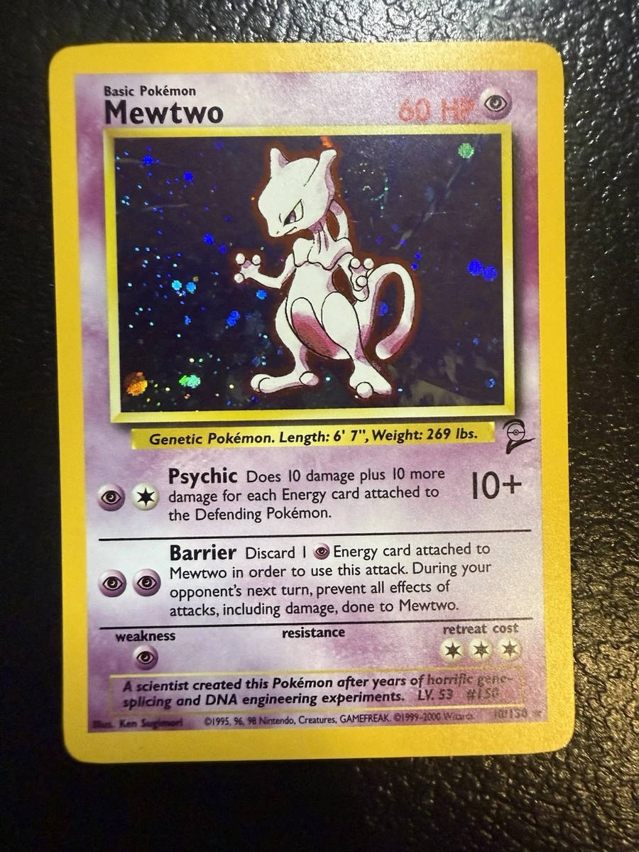 Mewtwo Pokémon TCG Base Set 2 Individual Collectible Card Game