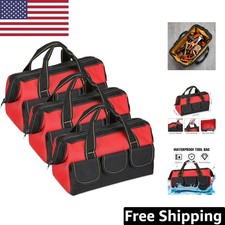 13 Inch Multi-Pocket Tool Bag Set - Waterproof Design for Home or Garage