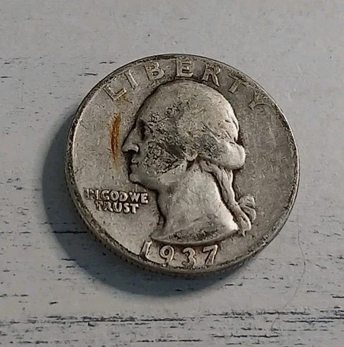 1937-P VF Washington Quarter 90% Silver #1