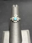 Native American Bell Trading 925 Sterling Silver Turquoise Eagle Ring Size 4.5