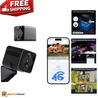 Compact 4G Wireless Camera with Night Vision - Home & Outdoor Security Solution