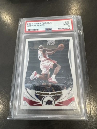 2004 Topps Chrome LeBRON JAMES #23 PSA 9 MINT NBA Basketball Cavaliers Card Rare