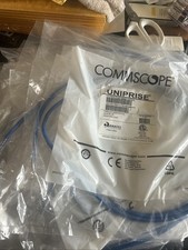 Commscope Uniprise CAT6 5ft Blue Patch Cords UNC6-BL-5F CAT 6 Lot Of 22 