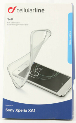 Cellularline Soft Schutz Hülle Sony Xperia XA1 Handy Tasche Gummi Cover 201A