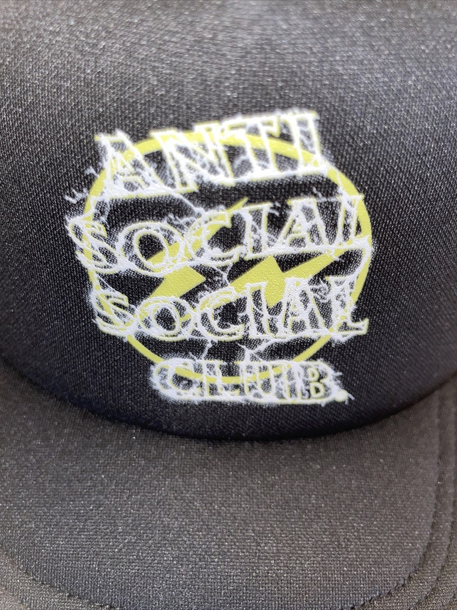帽子 fragment ANTI SOCIAL SOCIAL CLUB CAP anti-social club hat black/yellow fragment design bolt ASSC