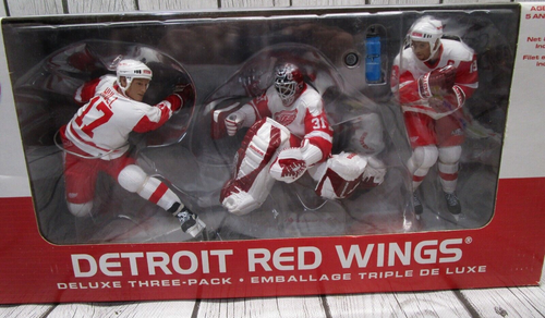 McFarlane Toys Hockey Detroit Red Wings Yzerman, Joseph, Hull Deluxe 3-Pack New - Picture 2 of 12